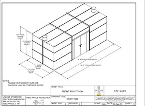 C1D1 Booth: 11x26x10 Modular Extraction Lab